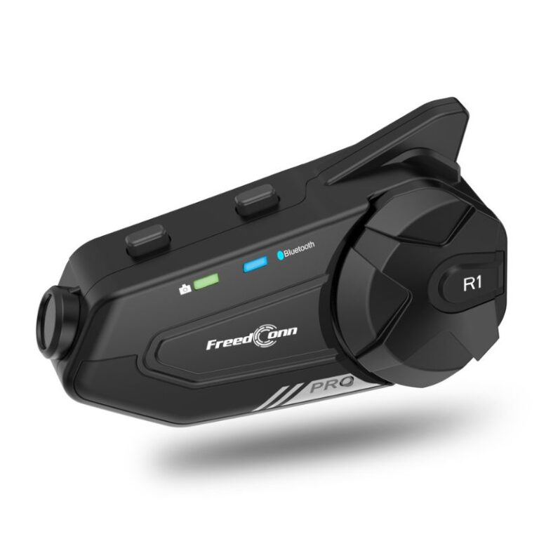 R1 PRO – Intercomunicador bluetooth con cámara para casco de moto ...