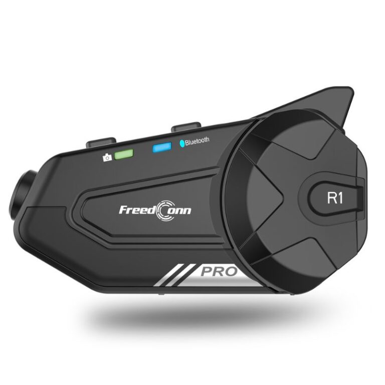 R1 PRO – Intercomunicador bluetooth con cámara para casco de moto ...