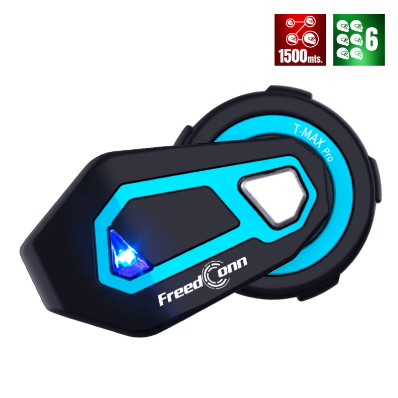 TMAX - Intercomunicador bluetooth freedconn para casco de moto